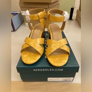 Aerosoles Marigold Crocodile Wedge Heeled Sandals